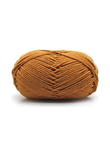 Xiyyadms Yumuşak Süt Pamuk İplik - Örgü, Tığ İşi Ve Dıy El Sanatları İçin Çok Renkli Seçenek Koyu Kahverengi