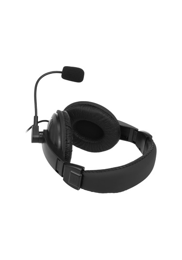 Vkemall K Tipi P07e-pk01 Walkie Talkie Kulaklığı, İki Kulaklı Gürültü Engelleme, Ptt Ve Vox Fonksiyonlu Siyah 1.1m Kablolu