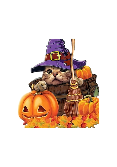 Homyl Cadılar Bayramı Balkabağı Dekor Araba Ev Kolye Stil-e