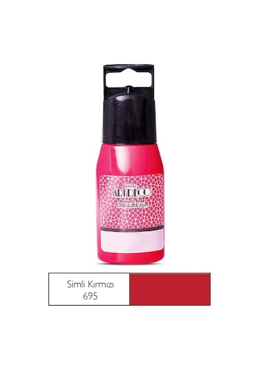 Artdeco Y-041B-695 Simli Boyutlu Boya 60 Ml  Kırmızı