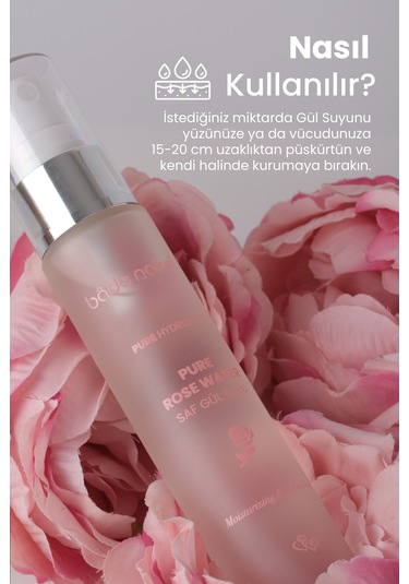 Bade Natural Gözenek Sıkılaştırıcı Doğal Gül Suyu Tonik 30 Ml