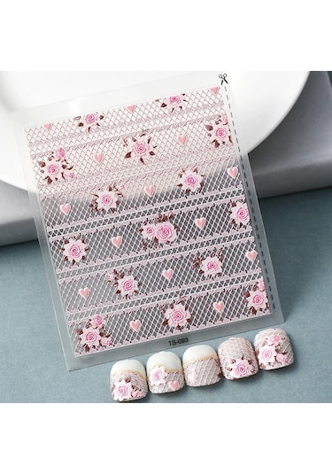 1 Adet Siyah Beyaz Yay Kelebek 5d Tırnak Çıkartmalar Nail Art Dekorasyon Kabartma Disney Karikatür Çiçek Nail Art Çıkartmalar Tırnak Malzemeleri Bordo