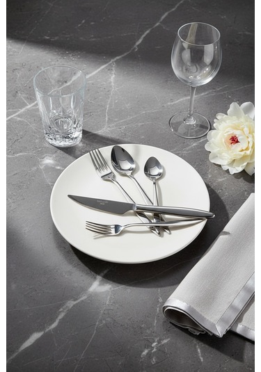 Bernardo Pearl 36 Parça 6 Kişilik Çatal Kaşık Bıçak Takımı GÜmüş