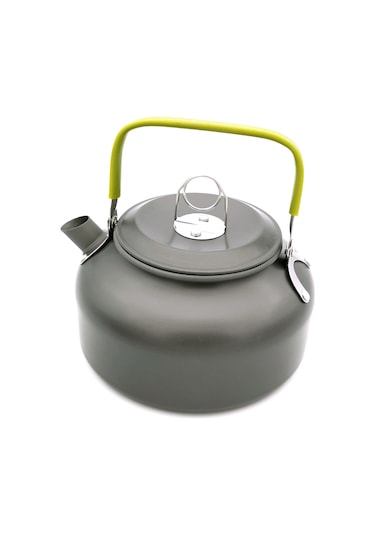 Maiyame 0.8l Alüminyum Çelik Kamp Çay/ Kahve Çayı, Hızlı Isıtma, Isı Yalıtımlı Kollü, Taşınabilir Outdoor Su Kaynakçısı Yeşil