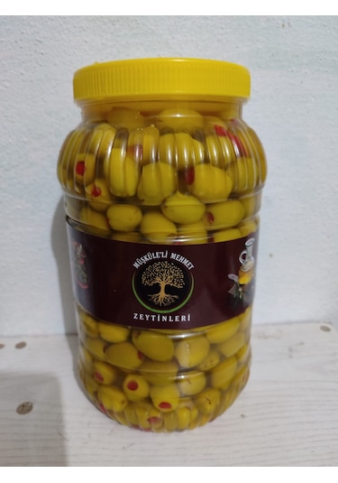 Müşküleli Mehmet Ev Yapımı Biberli Zeytin 2 KG