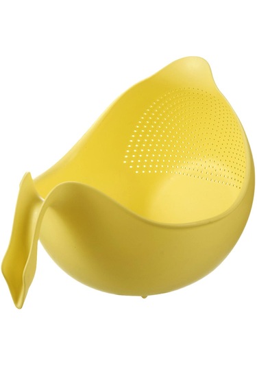 Suntek Pirinç Yıkama Elek Mutfak Aletleri Sebze Sepeti Sarı Sarı