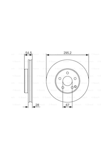 Mercedes E 211 E320Cdı 3.0 2005-2009 Bosch Ön Disk 2 Adet N11.2082