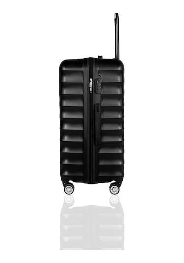 Polo&Sky Petek Model Siyah Renk Orta Boy Valiz Bavul Siyah