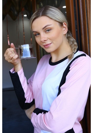 Akbeniz Kadın Uzun Kol Penye Pijama Takım 4173 - M Somon