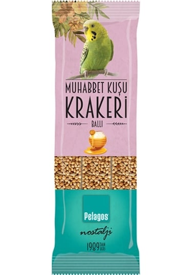 Pelagos Muhabbet Kuşu Ballı Kraker