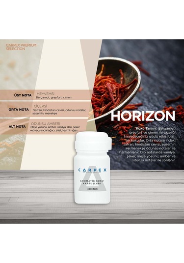 Carpex Aromatik Koku Kartuşu Horizon 125 ML