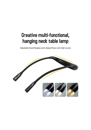 Ebitda Boyun Okuma Işığı Led, Gece Koşu Işığı, Şarj Edilebilir, Su Geçirmez, Siyah Siyah