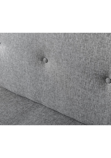 Pafu Zola Üçlü Yataklı Koltuk - Açık Gri Keten Açık Gri