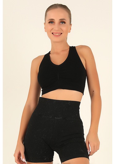 Doremi Çift Kat Kaplı Kalın Askılı Bralet Siyah-s-m siyah