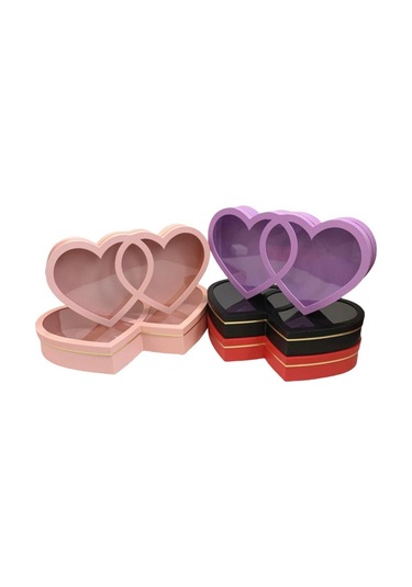 Suntek 2x Sevgililer Günü Hediye Kutusu Romantik Siyah