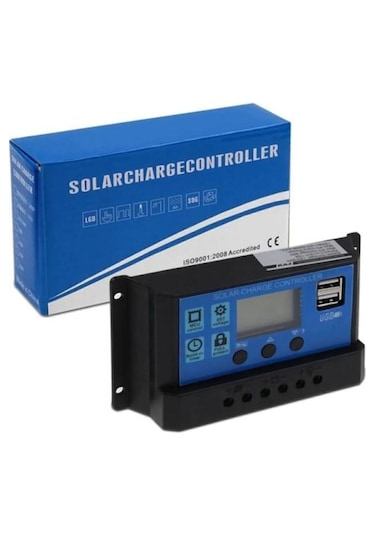 Mrs Solar Güneş Paneli Akü Şarj Kontrol Cihazı 20 Amper-12v 24v