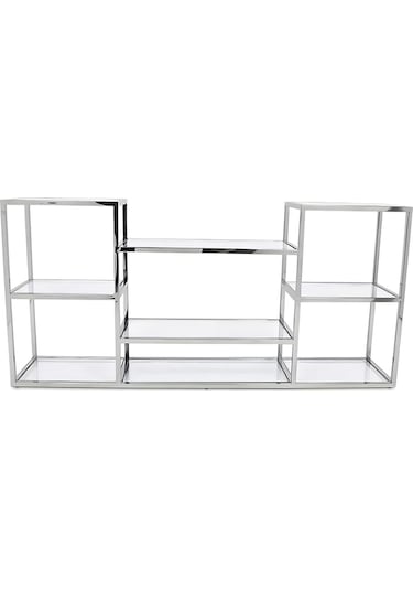 Janet Paslanmaz Metal Dresuar Gümüş