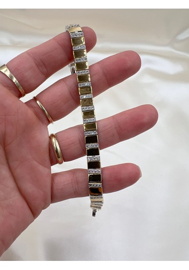 İthal Vip Domino Bileklik Altın - Gold