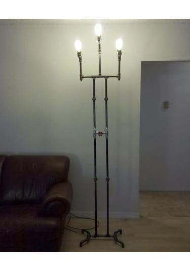 Dekoratif Salona Borudan Aydınlatma Lambader