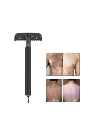 Sırt Tıraş Makinesi, Sırt Kılı Alma, Uzun Saplı Sırt Güzellik Aleti 29 Cm