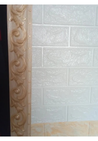 Domostroj Duvar Kağıdı İçin Kendinden Yapışkanlı Dekoratif Duvar Bordürü 176227859 Bej