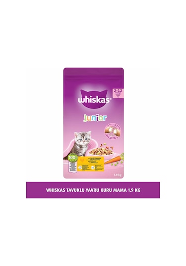 Whiskas Junior Tavuklu Yavru Kedi Maması 1900 G