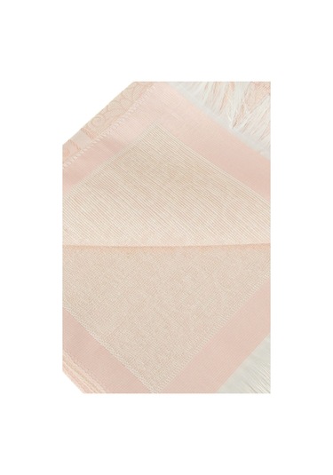 Şantuk Keseli Tafta Seccade Ve İnci Vavlı Tesbih Set , Taşınabilir Namaz Seti, Pudra