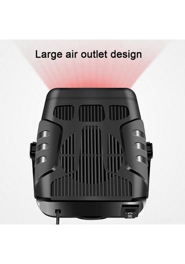 Padalink Hızlı Isıtma Ve 360 Derece Dönebilen Araç İçi Isıtıcı Ve Fan Kombinasyonu 12v Çift Kademeli