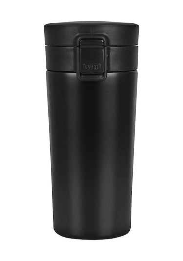 Paslanmaz Çelik 380 ml Çay Kahve Mug Termos Bardak - AL3114 Siyah