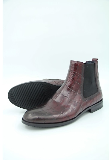 Luciano Bellini Bj3001 Reptil Erkek Klasik Bot - Bordo-bordo Bordo Luciano Bellini Bj3001 Reptil Erkek Klasik Bot - Bordo-bordo Bordo