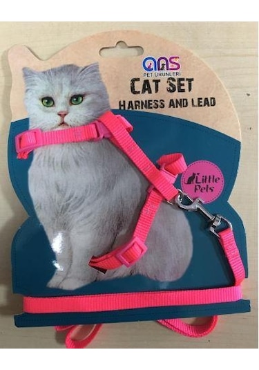 ANS Lüks Gato Kedi Göğüs Takım Tasması Pembe