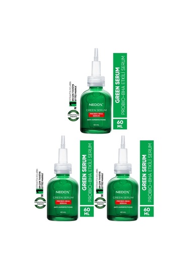 Nedox Probio-Bha Leke Karşıtı Green Serum 3 x 60 ML