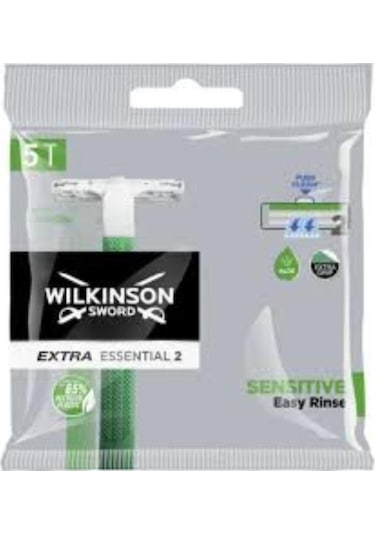 Wilkinson Sword Extra Essential 2 Bıçaklı Erkek Kullan At Tıraş Bıçağı 5 Adet