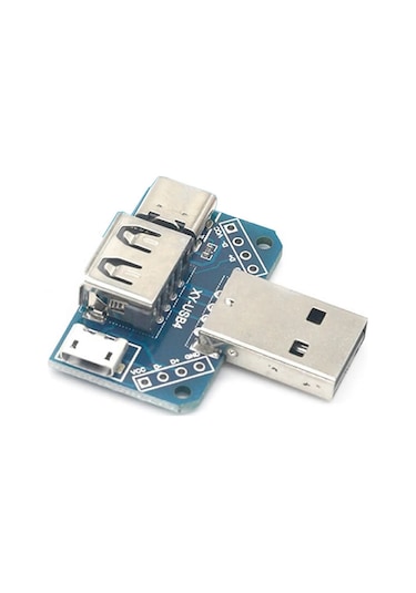 USB Soket Çevirici Kart Usb Type C Micro Usb Erkek Dişi USB Cep