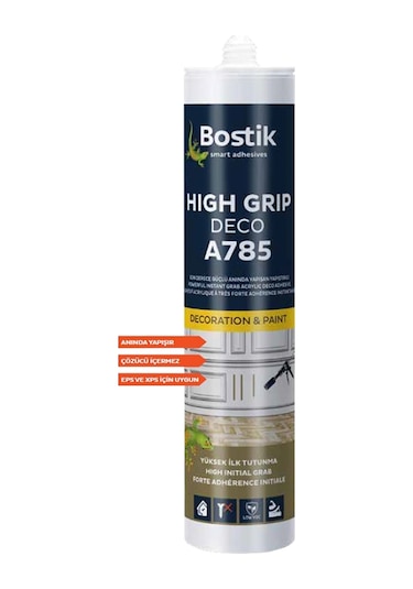 BOSTİK A785 High Grip Deco Anında Yapışan Silikon A785