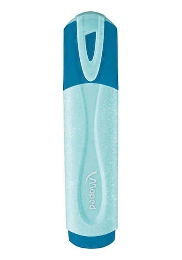 Maped Fosforlu Kalem Glitter Pastel Kesik Uçlu 1-5mm 4 Renk Fosforlu İşaretleme Kalemi Çok Renkli