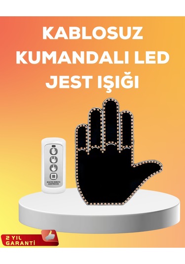 Kompakt Tasarımlı Led Jest Işığı Selam Teşekkür Modları