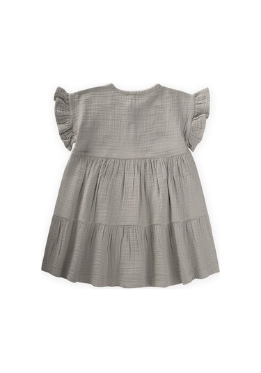 Cigit Organik Müslin Elbise 2-8 Yaş Su Yeşili SU YEŞİLİ