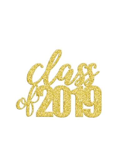 Homyl Mezuniyet Partisi Için 2019 Cake Toppers Altın Altın