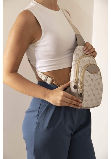 Silver Polo Kadın Bel Çanta 959 Bej