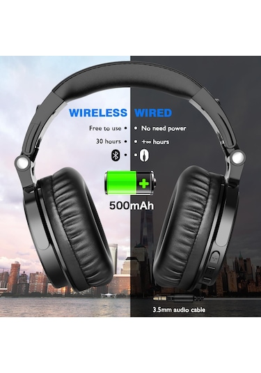 Kablolu & Kablosuz Kulak Üstü Kulaklık Oneodio Pro C Bluetooth