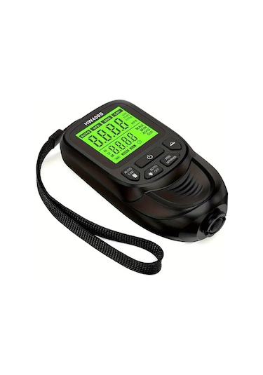 Honeybeeshop Hw400s Siyah Dijital Kaplama Kalınlık Ölçer Çift Fe Nfe Probeler 0 2000µm Led Ekran Abs