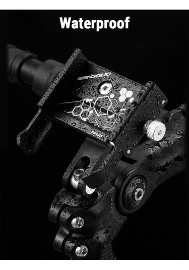 Bengguo-cep Telefonu Tutucu Bisiklet Akıllı Telefon Tutucu,y28005 Siyah