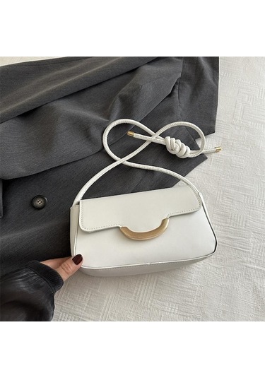 Novahub Yaz Çok Yönlü Küçük Kare Çanta Moda Ve Basit Omuz Postacı Çantası Kadın Küçük Kare Çanta Kadın Beyaz Beyaz