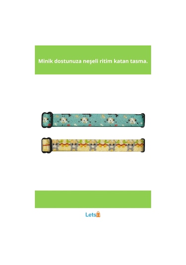 Desenli Zilli Ayarlanabilir Kedi Tasması