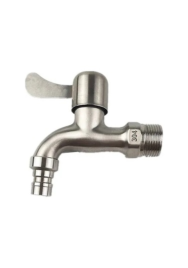 1 Adet Krom Bitmiş Çamaşır Makinesi Açık Bahçe Musluğu Musluk Çok Renkli