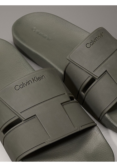 Calvin Klein Calvın Kleın Erkek Terlik Hm0hm01752-lex Yeşil