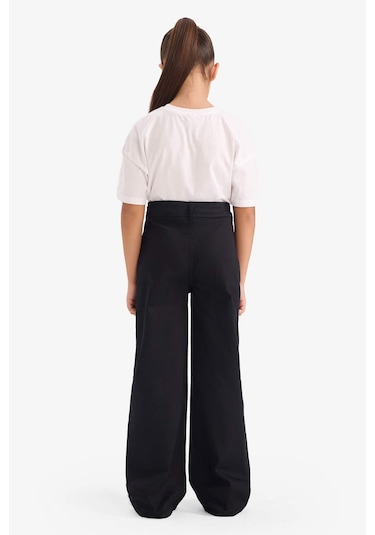 Defacto Kız Çocuk Flare Fit Gabardin Pantolon G4227a825wnbk21 Siyah-bk21