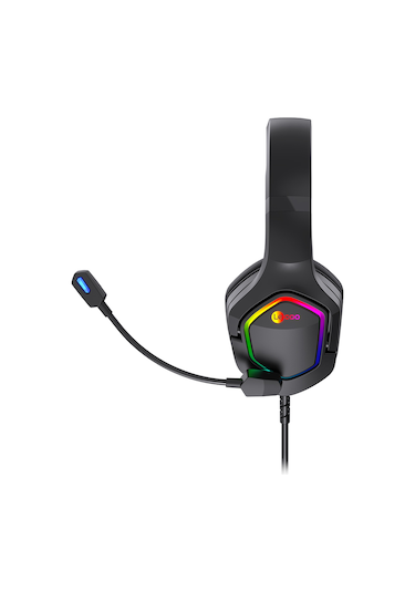Lecoo HT403 3.5 MM Jack + USB Kablolu Kulak Üstü RGB Gaming Kulaklık