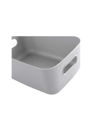 Tongxida Masaüstü Depolama Kutusu Banyo Mutfak Plastik Sepet Gri, Kozmetik Atıştırmalık Depolama Gri